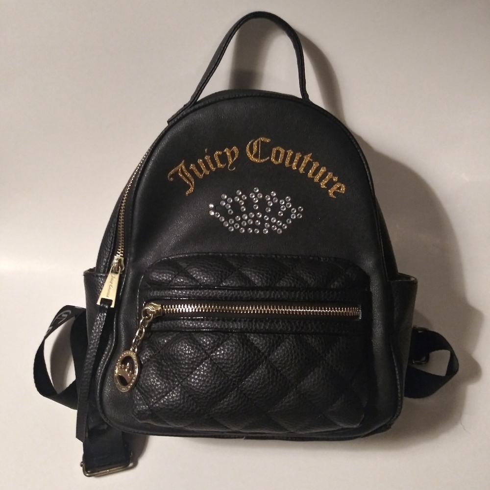 JUICY COUTURE BLACK MINI BACKPACK